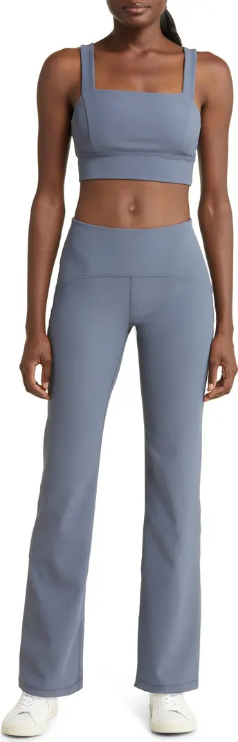 Luxe Longline Rib Sports Bra | Nordstrom