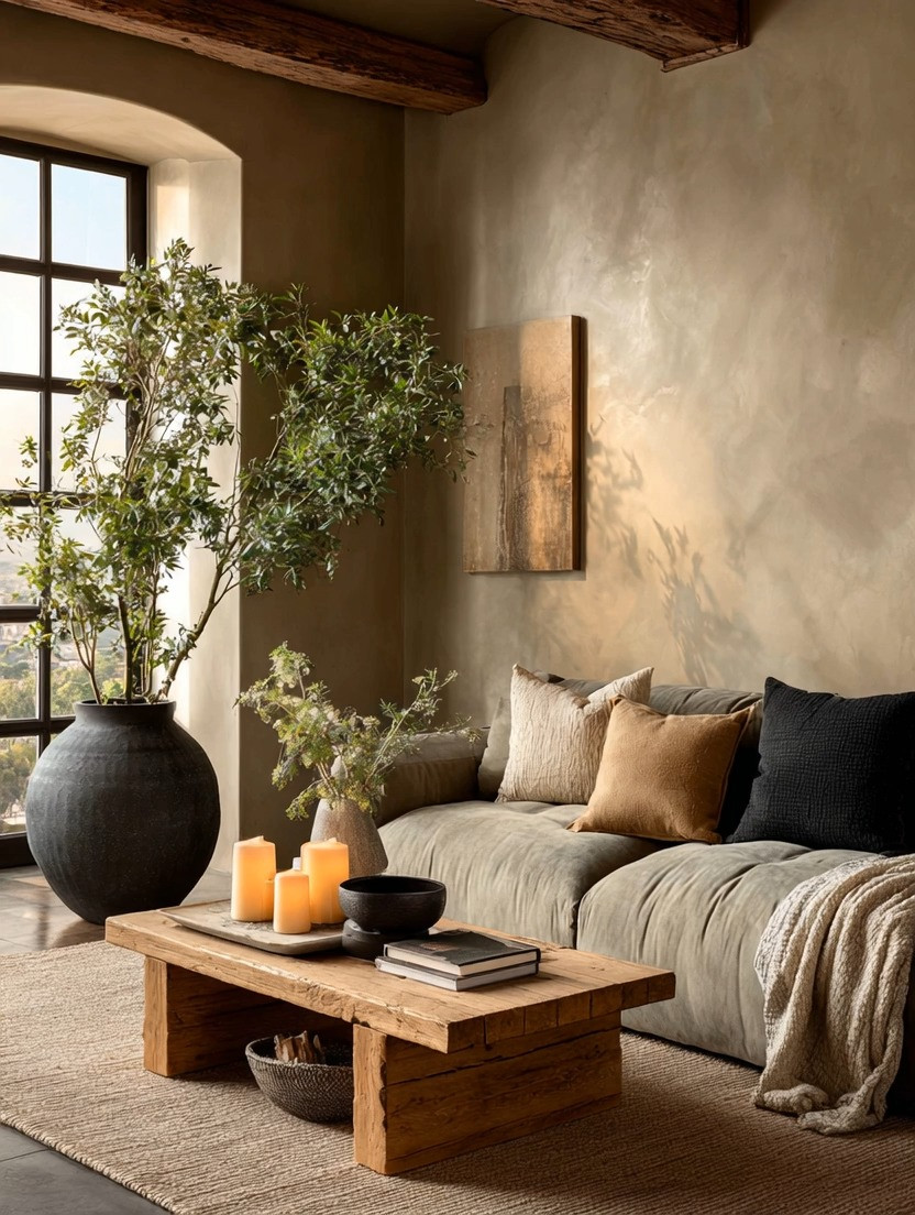 California meets Tuscany — warm, grounded, and effortlessly elegant.

Create this look with three powerful pieces:
A natural wood coffee table.
An oversized statement planter.
And a sculptural, tree-like plant.

No matter your sofa color or decor style, these elements instantly transform the room. The wood adds warmth and texture. The greenery brings life and movement. The large planter creates presence and balance.

That’s it. Three intentional pieces that anchor the space and elevate everything around them.

Relaxed. Earthy. Refined.

#CaliforniaStyle #TuscanyInspired #EarthyInteriors #NaturalHomeDecor #StatementPlanter #WoodCoffeeTable #WarmMinimalism #IntentionalLiving #LivingRoomInspo #DesignerLook 

 #LTKHome