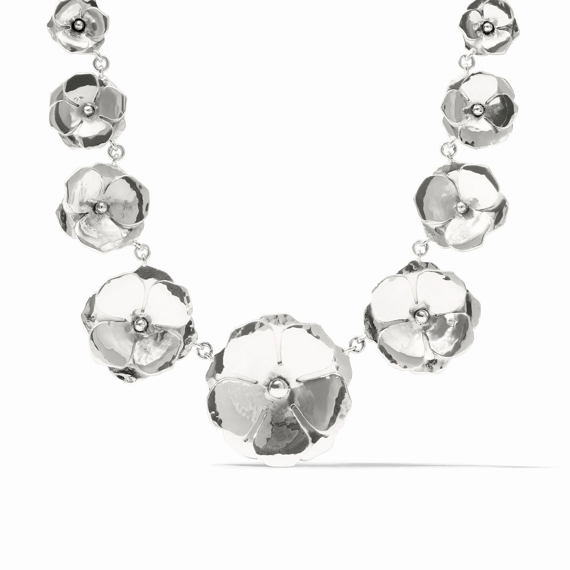Bloom Silver Statement Necklace | Julie Vos