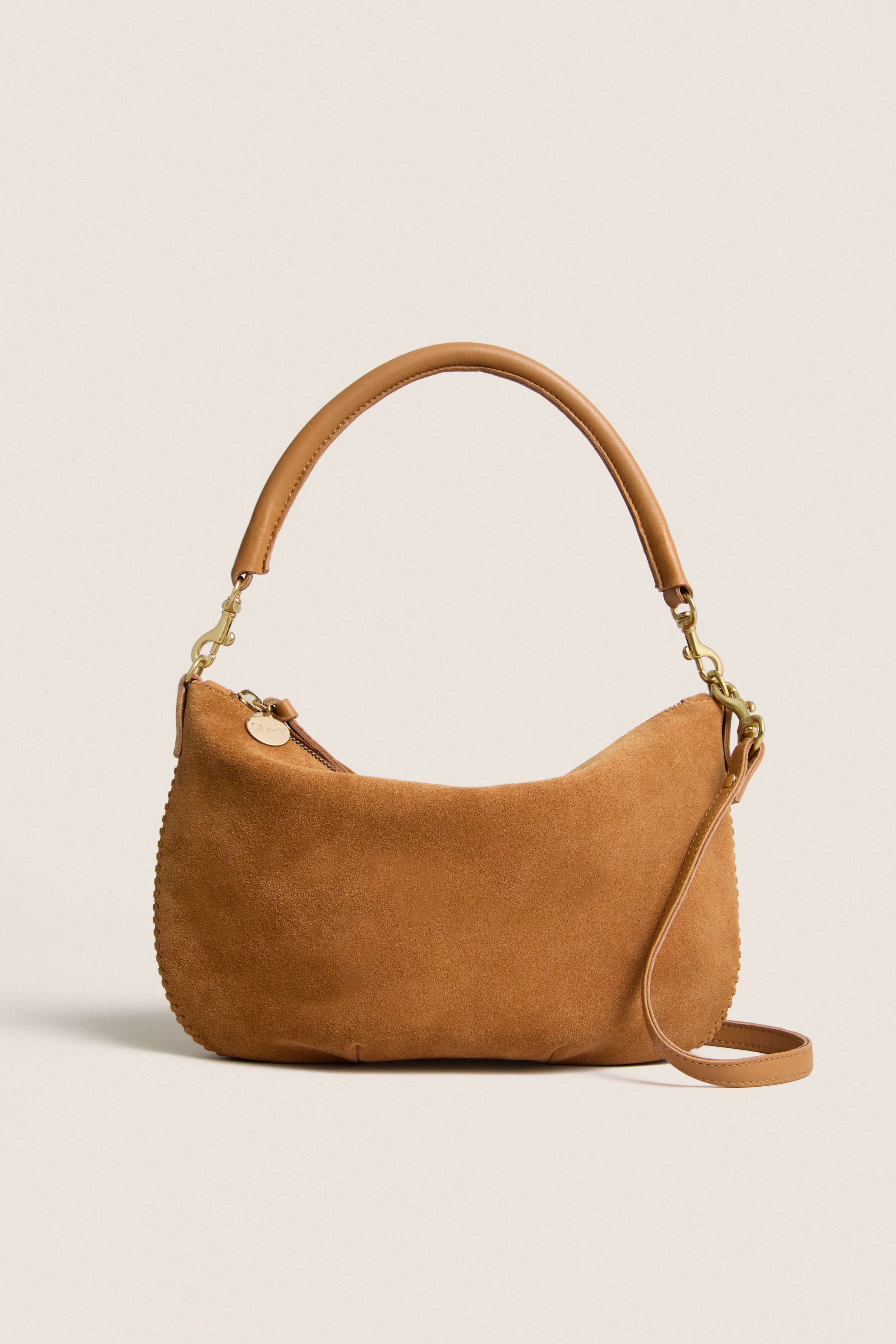 Caramel Suede Petit Moyen Messenger | Tuckernuck (US)