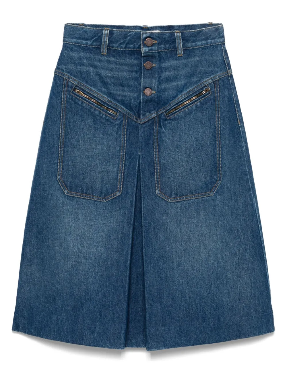 Chloé denim midi skirt - Blue | Farfetch Global
