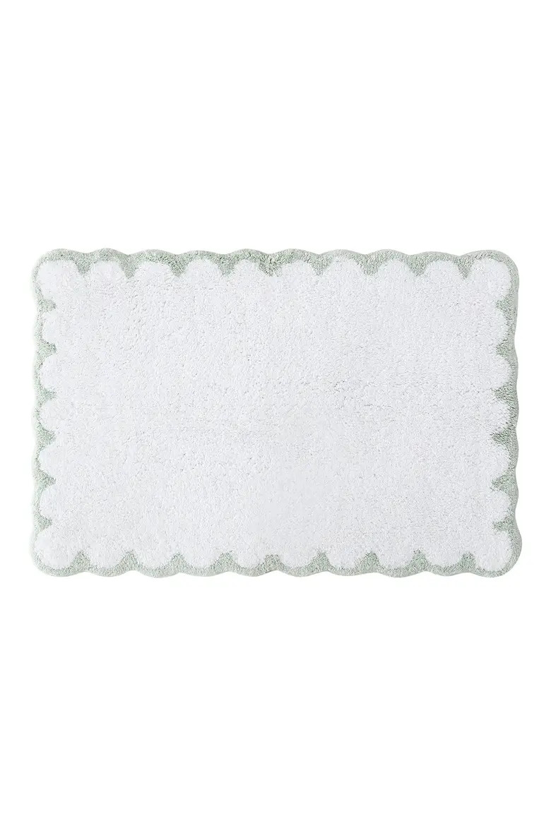 Scallop Detail Cotton Bath Mat | Nordstrom | Nordstrom