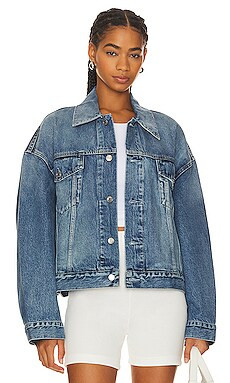 GRLFRND Christi Oversized Denim Jacket in San Pedro from Revolve.com | Revolve Clothing (Global)