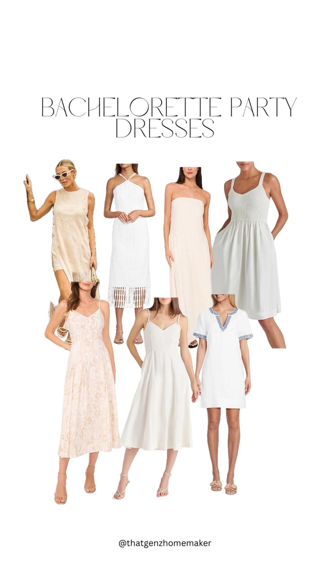 bachelorette party dresses / white summer sundresses / summer bachelorette party 🎉 



#LTKSummerEdit #LTKWedding #LTKStyleTip