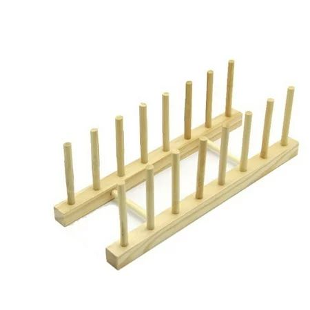 QIFEI 7-Slots Wooden Dish Rack Storage Organization Plate Rack Stand Pot Lid Holder Kitchen Cabinet  | Walmart (US)