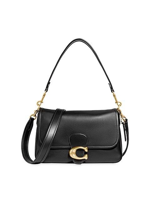 Soft Tabby Calf Leather Shoulder Bag | Saks Fifth Avenue