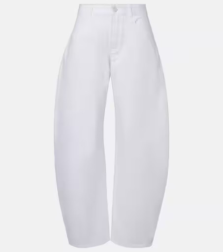 Mid-rise barrel-leg jeans | Mytheresa (UK)