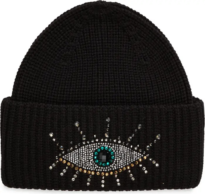 Beaded Evil Eye Beanie | Nordstrom