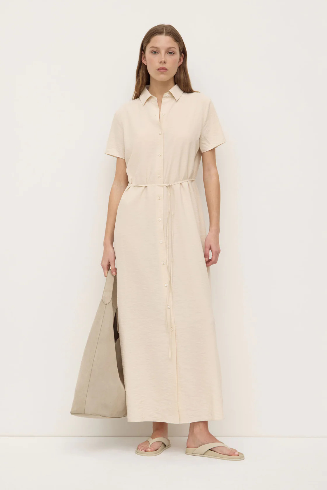 Heather Silk Blend Shirt Dress | Assembly Label (AU)