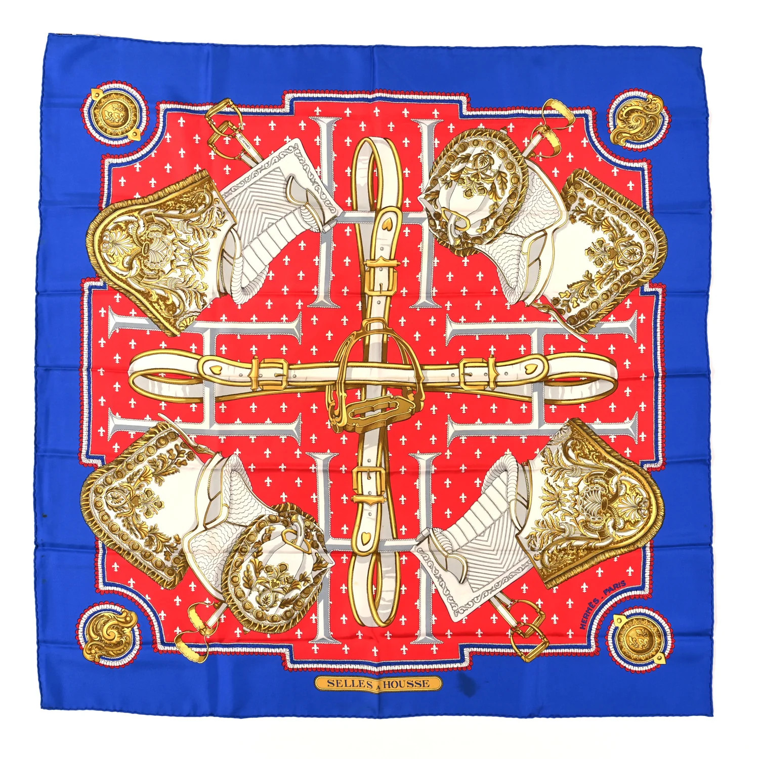 Silk Selles A Housse Scarf 90 | FASHIONPHILE (US)