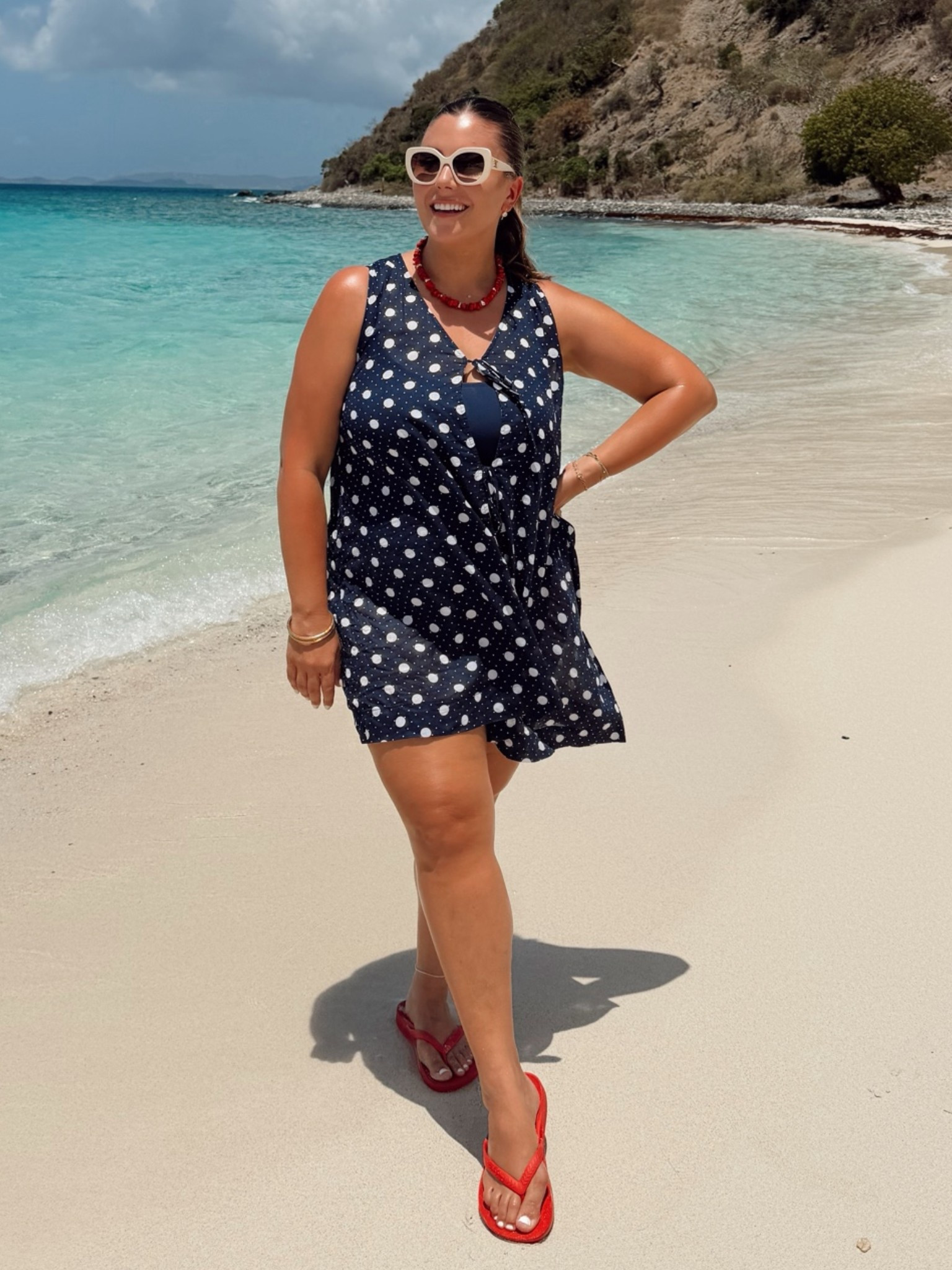 Wearing size XXL in cover-up & 16Plus in swimsuit.

#LTKootd #LTKMidsize #LTKSwim