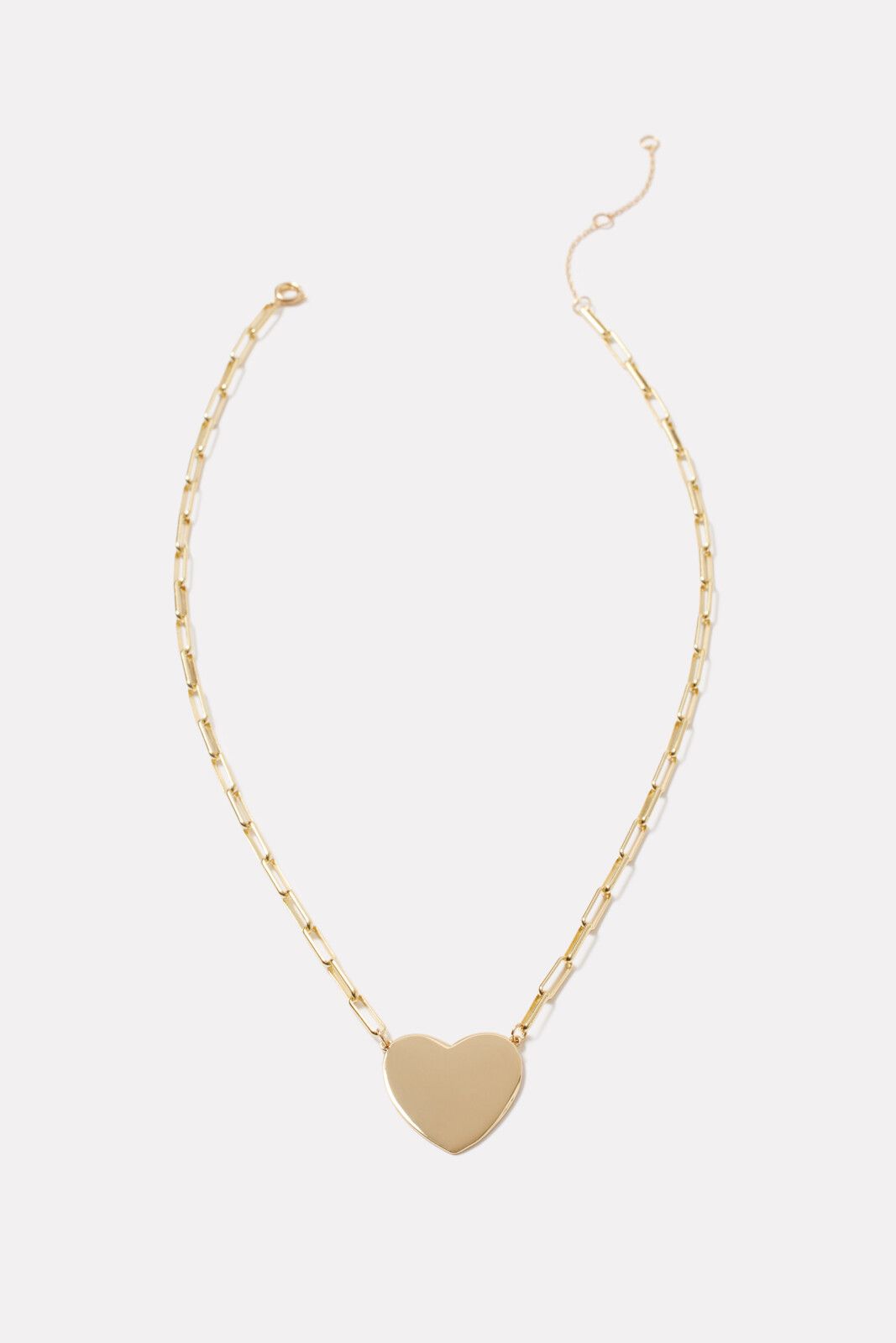 Paperclip Heart Necklace | EVEREVE