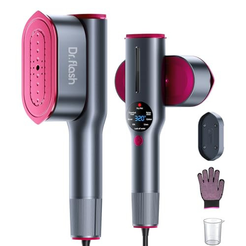 DRFLASH 2-in-1 Steamer & Iron for Clothes,15s Fast Heat-up 1200W Portable Handheld Garment Steamer,Travel Size with Large Ceramic Heat Panel,Quick Wrinkle Removal,110V-120V | Amazon (US)