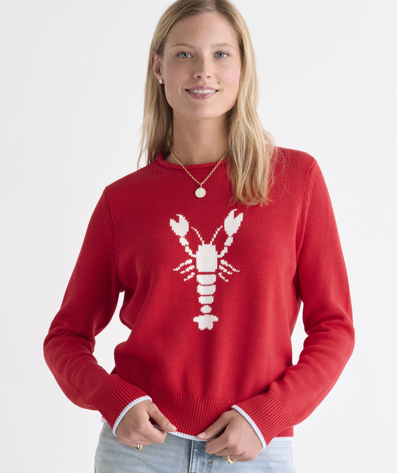 Katie Cotton Lobster Rollneck Sweater | vineyard vines