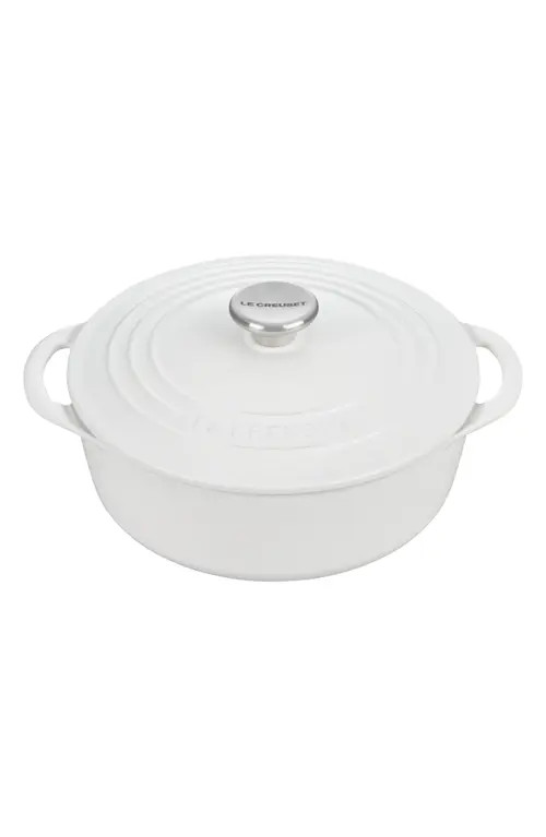 Le Creuset Signature 2.75 Quart Enamel Dutch Oven in White at Nordstrom | Nordstrom