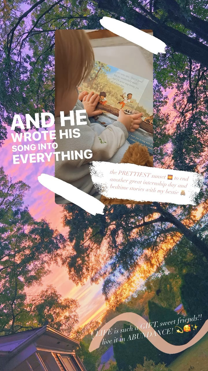 the PRETTIEST sunset 🌅 to end another great internship day and bedtime stories with my bestie 👼🏼

#LTKbaby #LTKfamily #LTKhome