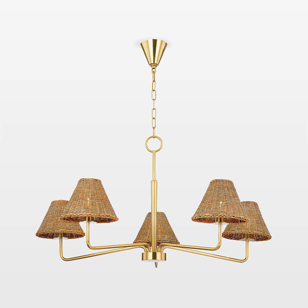 Lindos Brass Chandelier | Crate & Barrel | Crate & Barrel