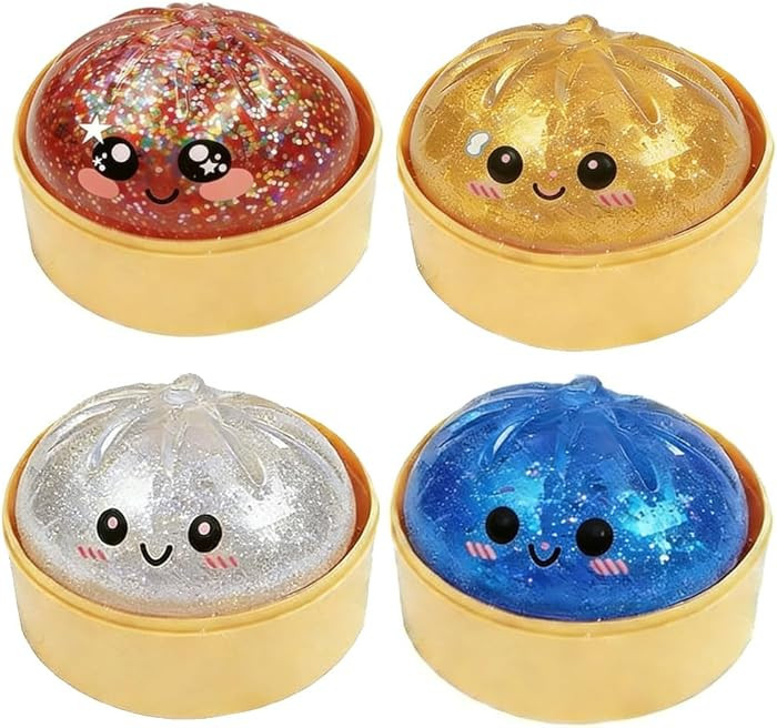 2026 New Shimmering Dumpling Squishies, Dumpling Squishy, Colorful Dumplings Stress Balls Fidget ... | Amazon (US)