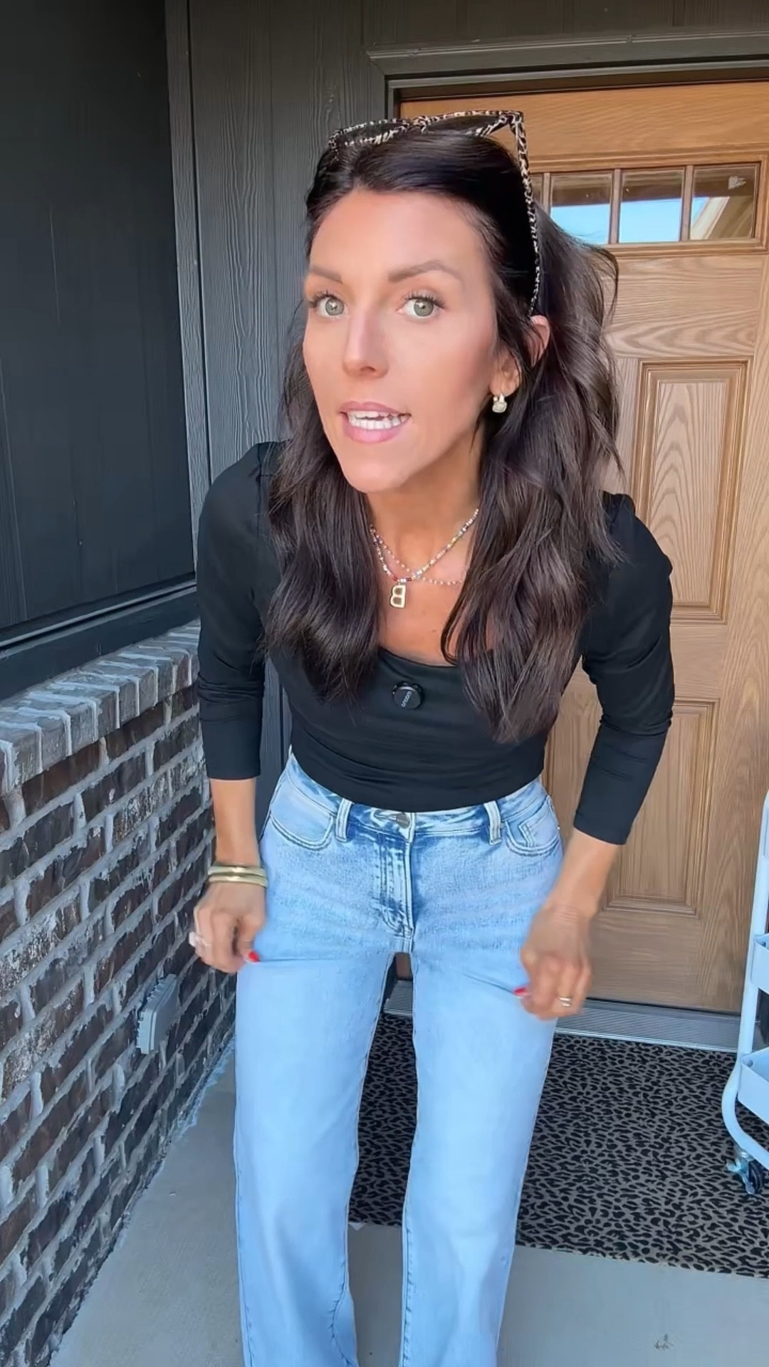 So stretchy! Love all my jeans from wild Oak Boutique. 

#LTKmomlife #LTKTall #LTKootd