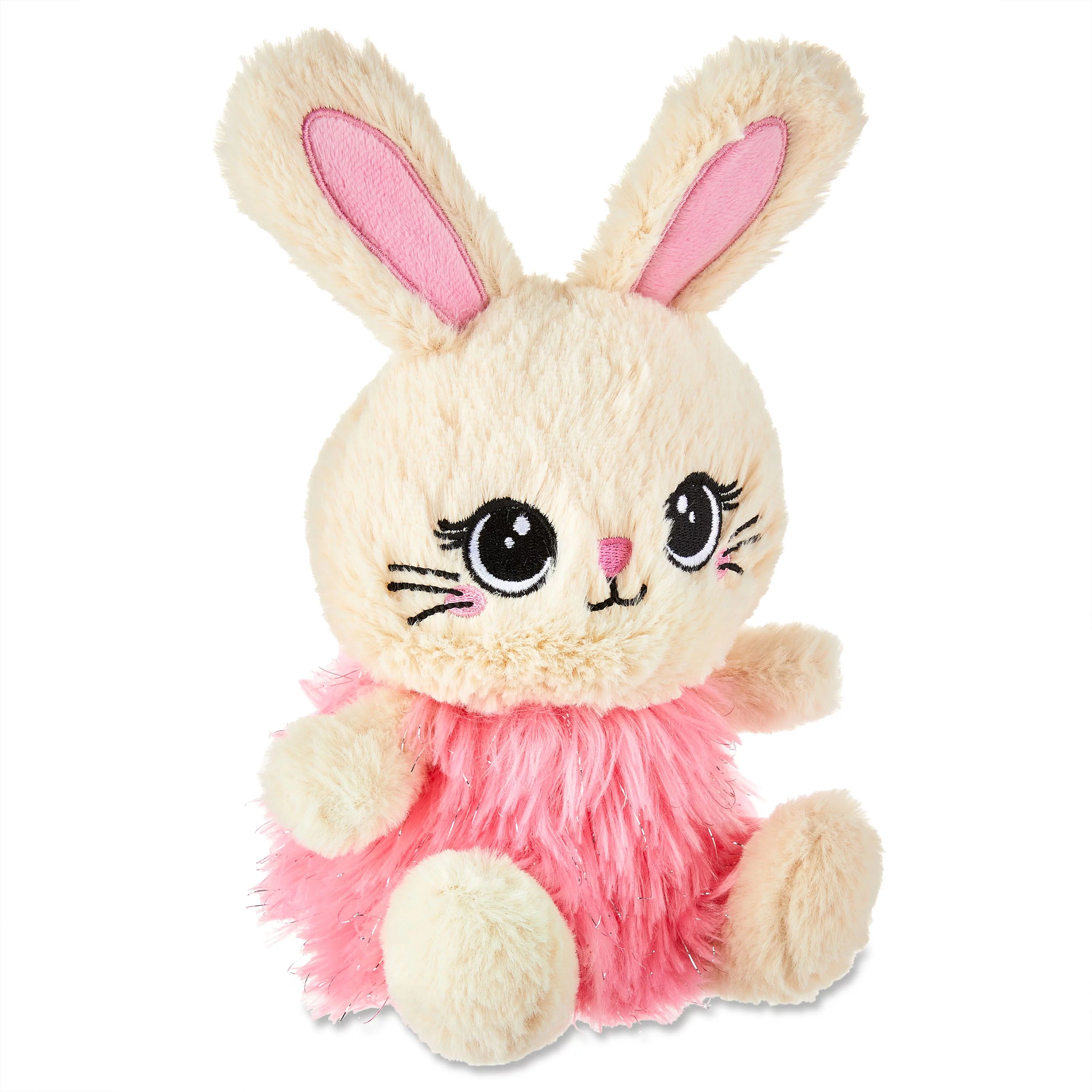 Way To Celebrate Easter Small Plush Roly Poly Bunny, Pink | Walmart (US)