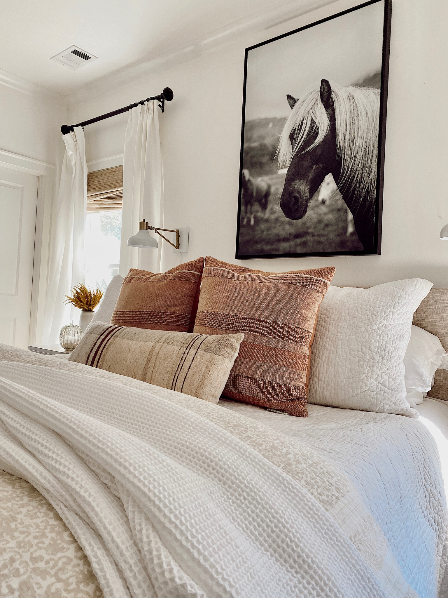 Bedroom // Bedding // Master bedroom // Bedroom decor // Bedroom inspiration // Farmhouse decor // Home decor // Fall bedroom // Fall bedding

#LTKhome #LTKSeasonal #LTKstyletip