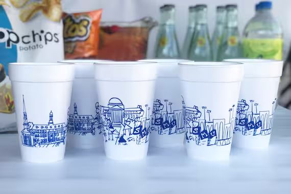 Southern Methodist University Campus Landmarks Styrofoam Cup | Etsy | Etsy (US)