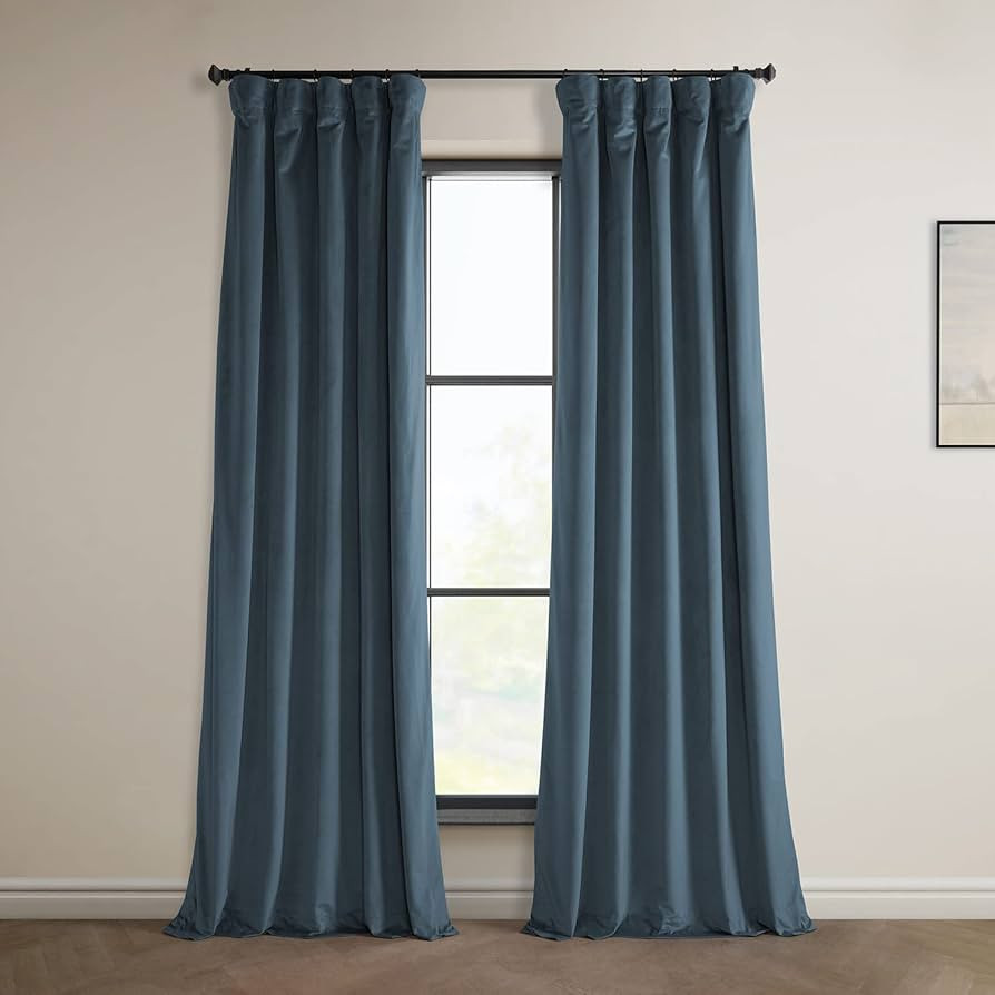 HPD Half Price Drapes Heritage Plush Velvet Curtains for Bedroom & Living Room 50 X 96, VPYC-1612... | Amazon (US)