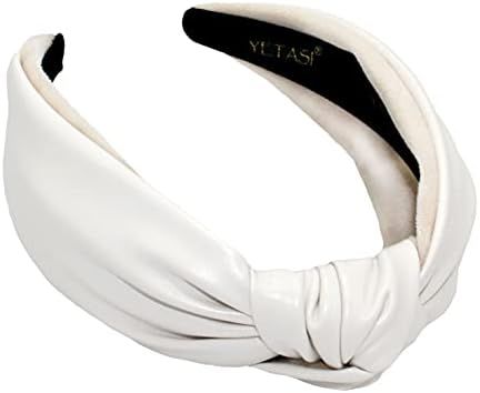 White Headbands for Women are Brilliant for Occasions. Leather Headbands for Women Go with Everyt... | Amazon (US)