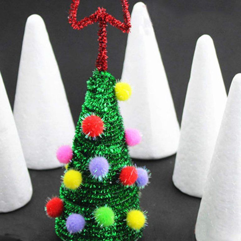 Styrofoam Foam Cones Polystyrene for Crafts DIY Painting Triangle Tree | Walmart (US)