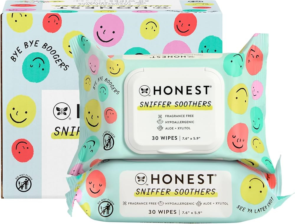 The Honest Company Plant-Based Snot Removing Wipes | Soothing Nose + Face Wipes with Aloe | Hypoa... | Amazon (US)