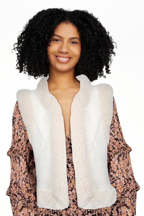 Jessica Simpson Women's Patchwork Faux Fur Vest, Sizes XS-XXL | Walmart (US)