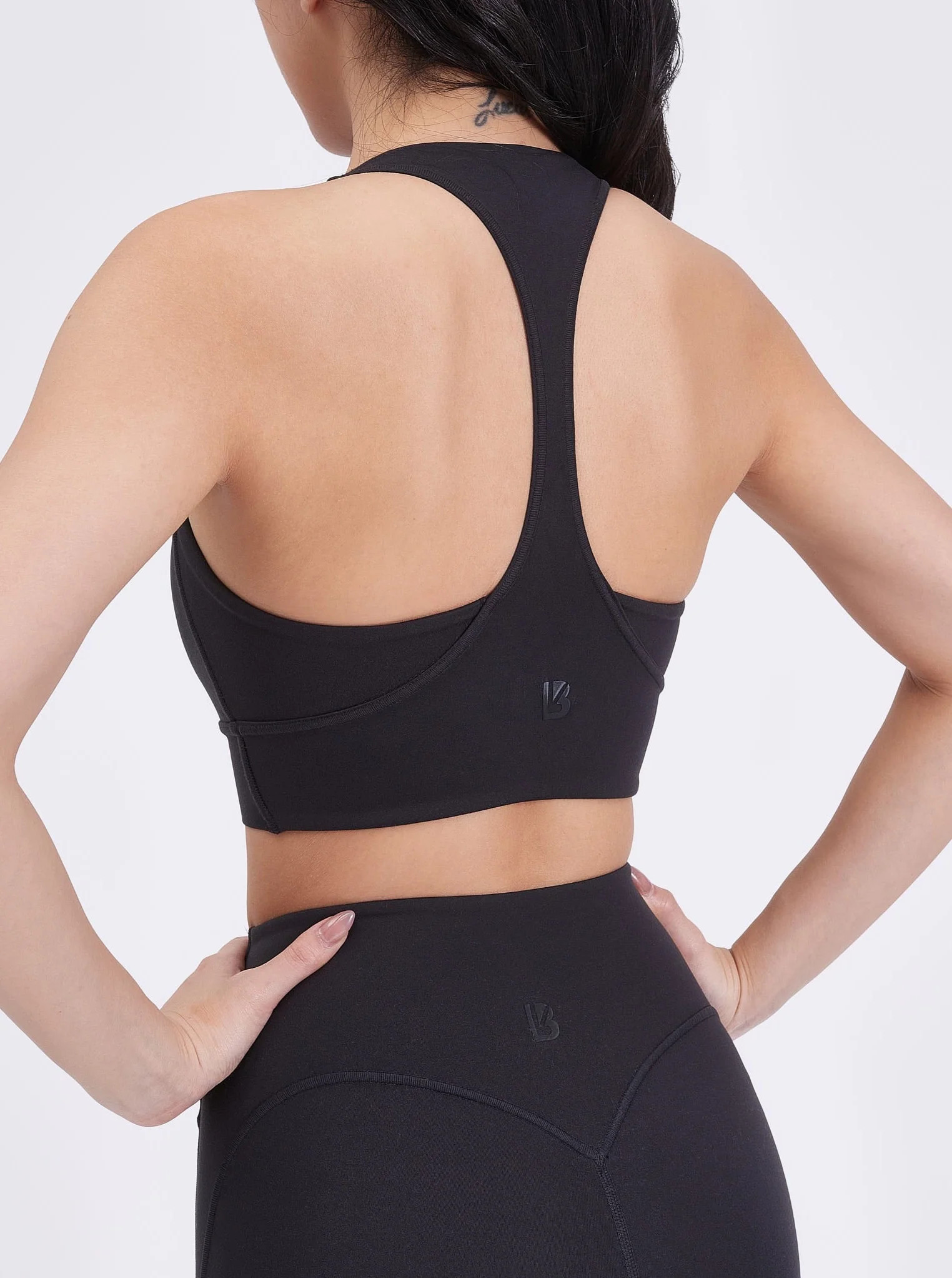 Collagen Sports Bra - Onyx Black | Buffbunny