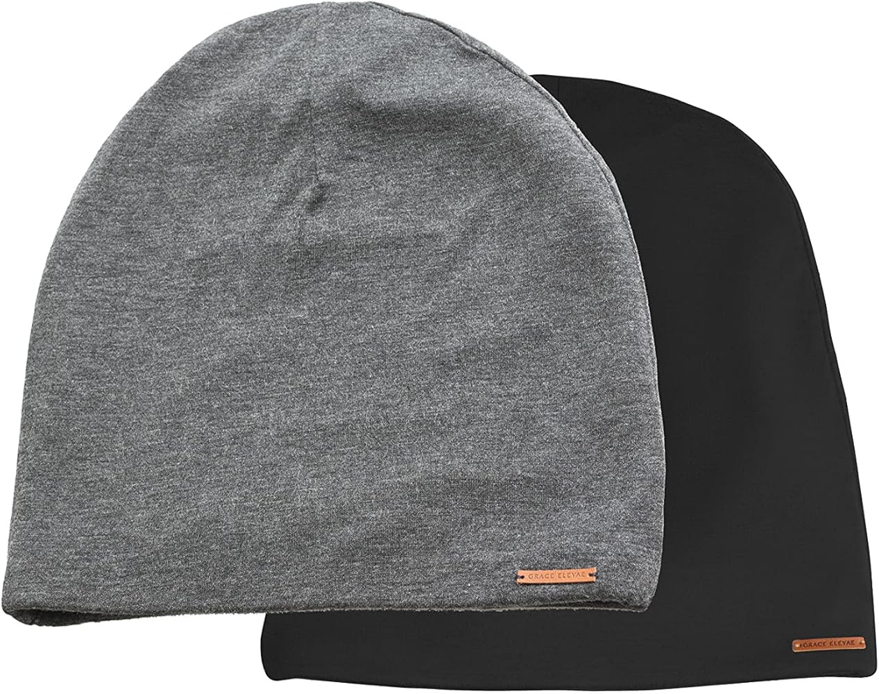 Grace Eleyae GE Women's Adjustable Satin Lined Sleep Cap Slap Hair Care Beanie Hat | Amazon (US)