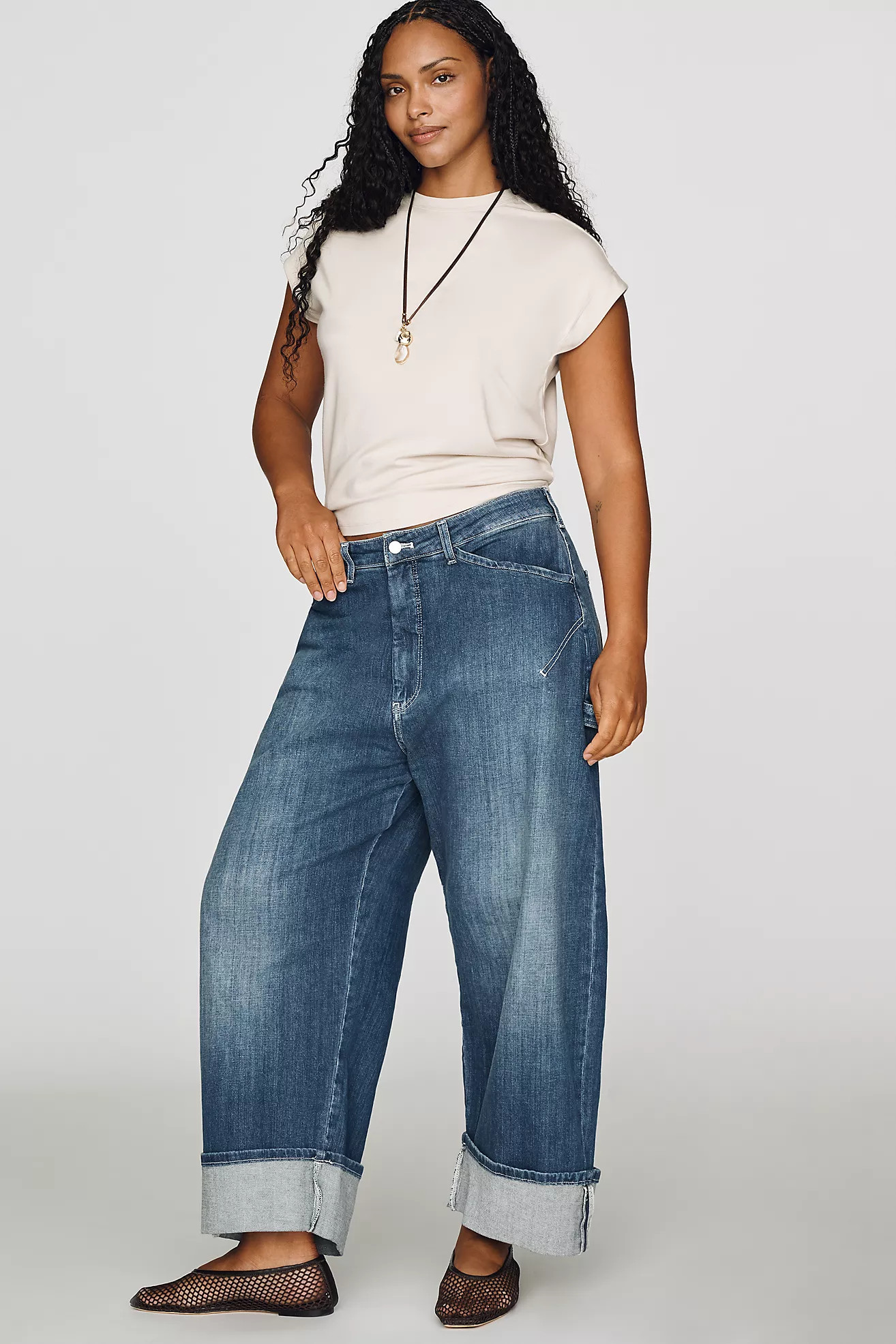 Kayden High-Rise Carpenter Barrel Jeans | Anthropologie (US)