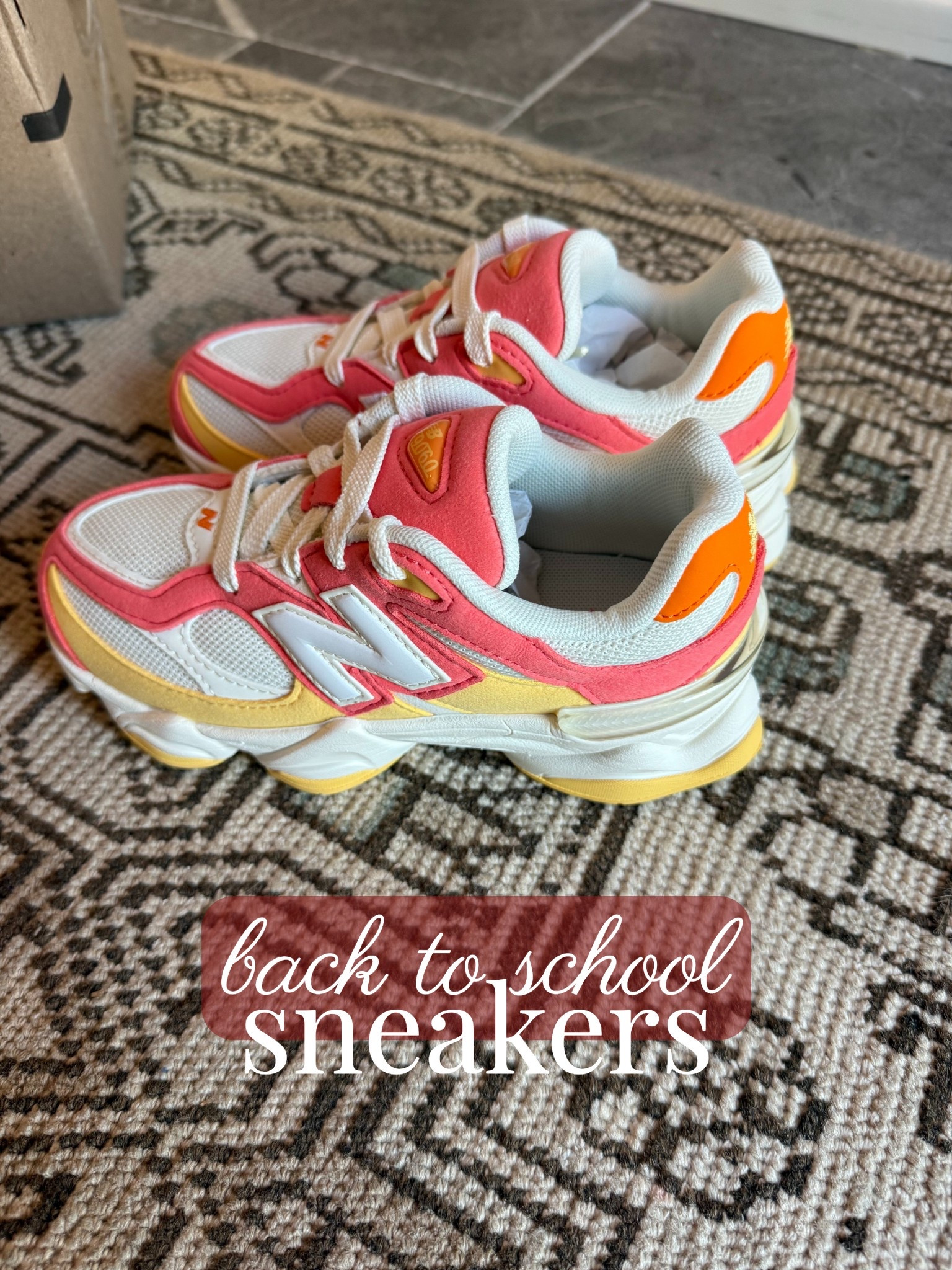 New school year means new shoes! Girls New Balances 9060s in the most fun color!🧡

back to school, b2s, new balance, sneakers, new balance tennis shoes, color block sneakers, tennis shoes for kids, mom of 3, Nashville, Dede Raad, dress up buttercup

#LTKSeasonal #LTKFindsUnder100 #LTKShoeCrush
