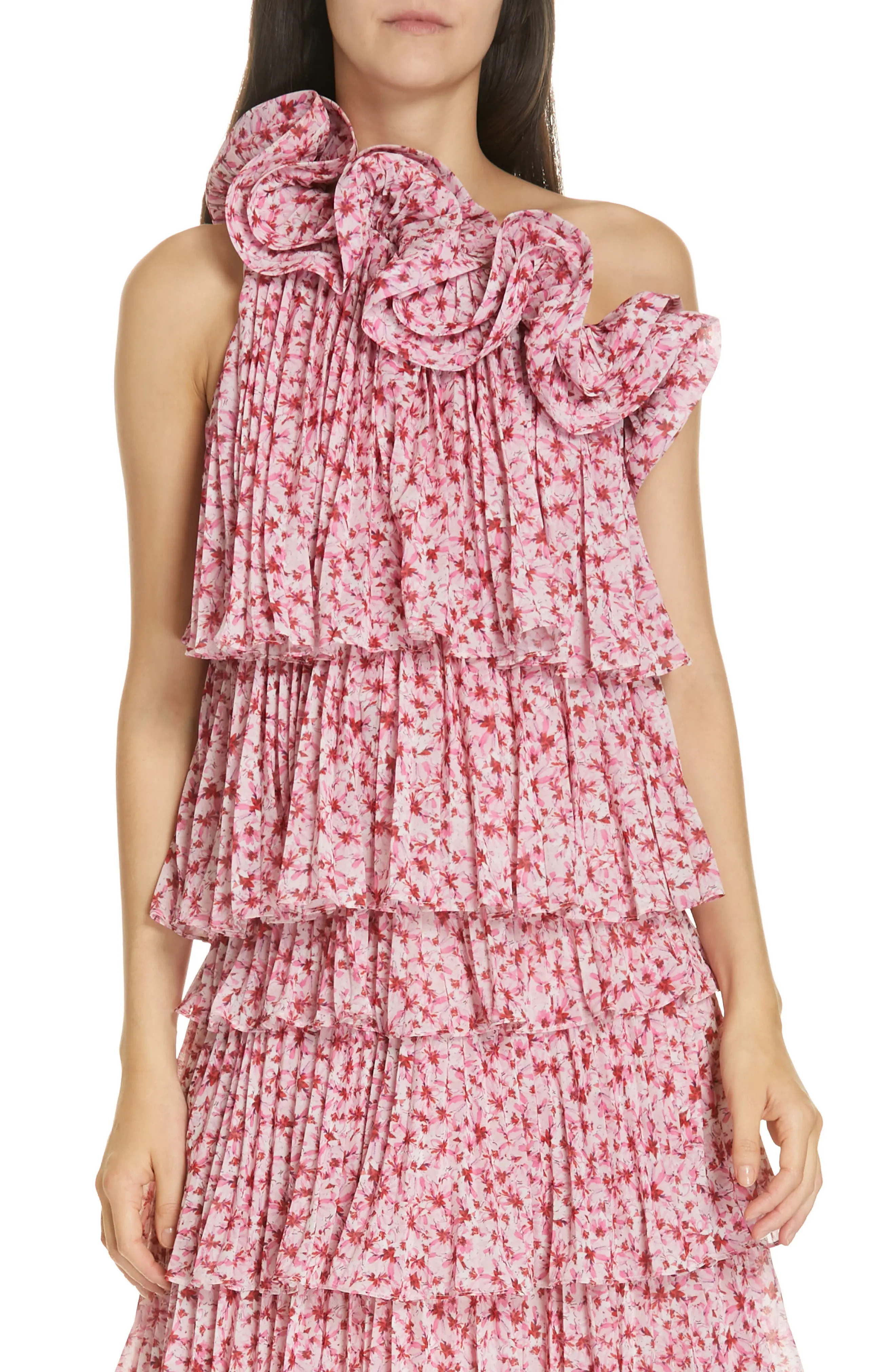 Women's Amur Portia Floral Print One-Shoulder Top | Nordstrom