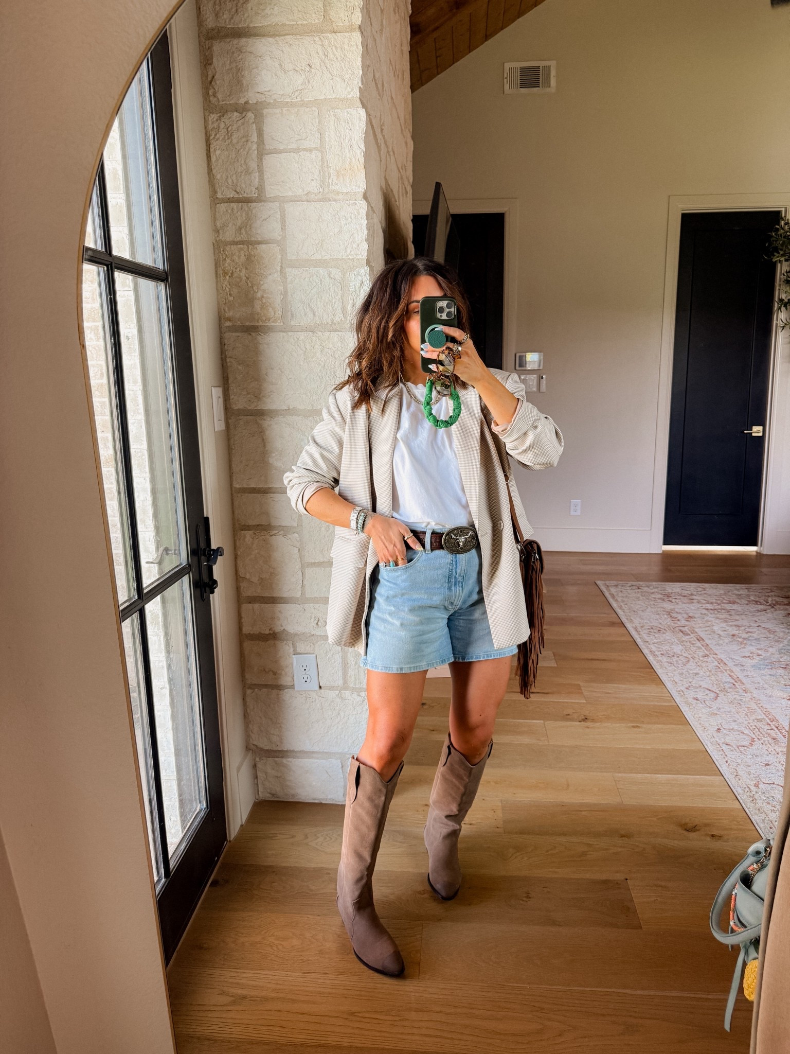 Cutest little girls night outfits
Tee: XL
BLAZER: XL
Shorts: 12 (I always size up one in shorts)
Boots: TTS

#LTKMidsize #LTKootd #LTKOver40