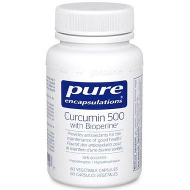 Pure Encapsulations Curcumin 500 with Bioperine | Well.ca