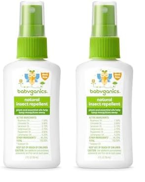 Babyganics Insect Spray, 2oz, 2 Pack, Made with Plant and Essential Oils, Packaging May Vary | Amazon (US)