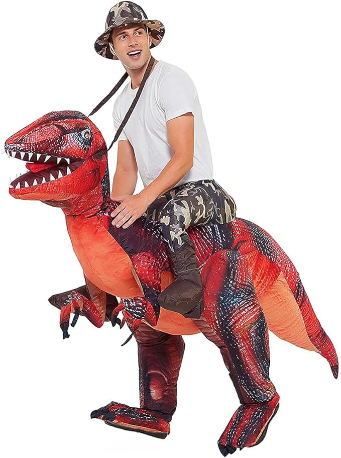 GOOSH Inflatable Dinosaur Costume for Adult Halloween Costume Women Man Funny Blow up Costume for... | Amazon (US)