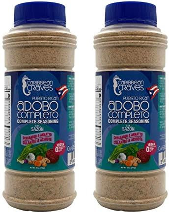 Caribbean Craves - Puerto Rican Adobo Complete Seasoning w/ Coriander & Annatto 28oz | Vegan, 0 Fat, | Amazon (US)