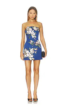 LEO LIN Zaria Mini Dress in Midnight Blue from Revolve.com | Revolve Clothing (Global)