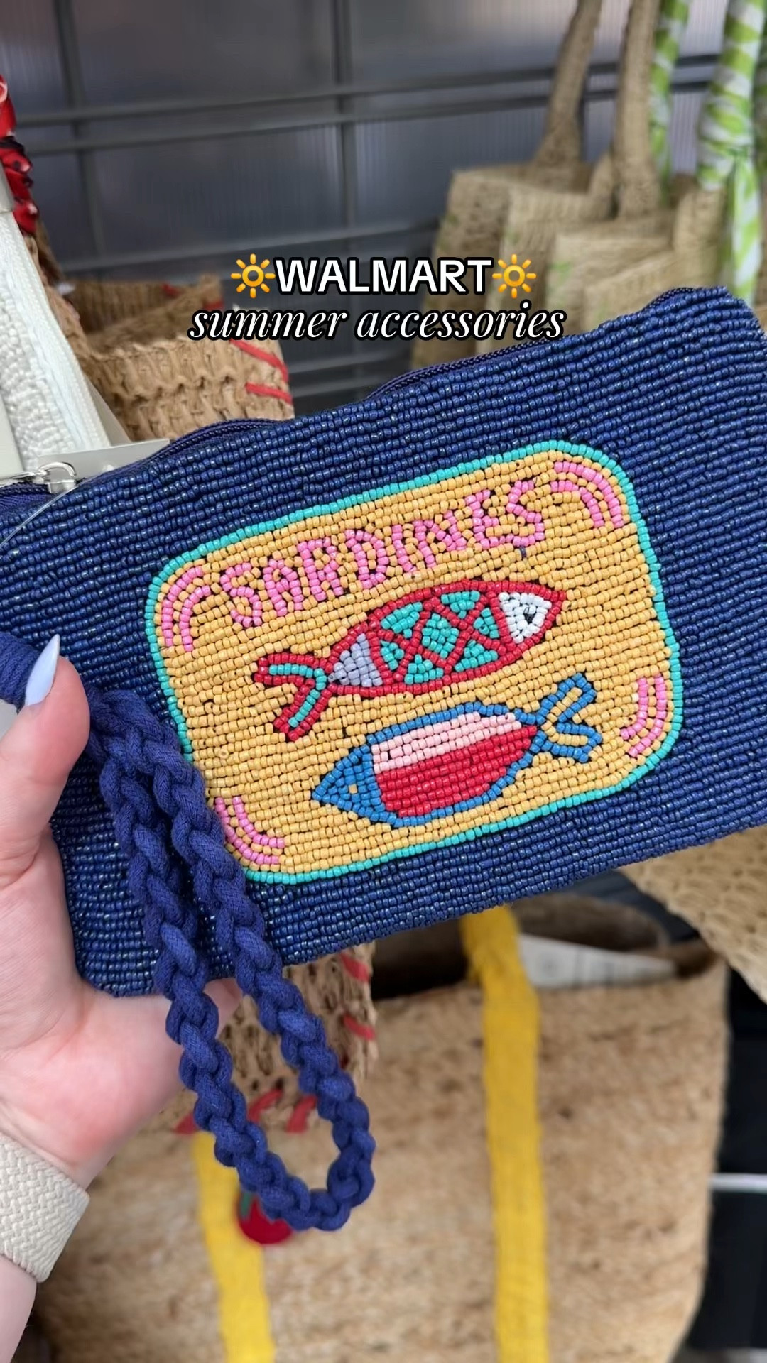 I can’t belive how many colorful pieces there are for summer!!🔆🦞🌺 I love the beaded bags!! #accessories #summeraccessories #beadedbags #walmart 