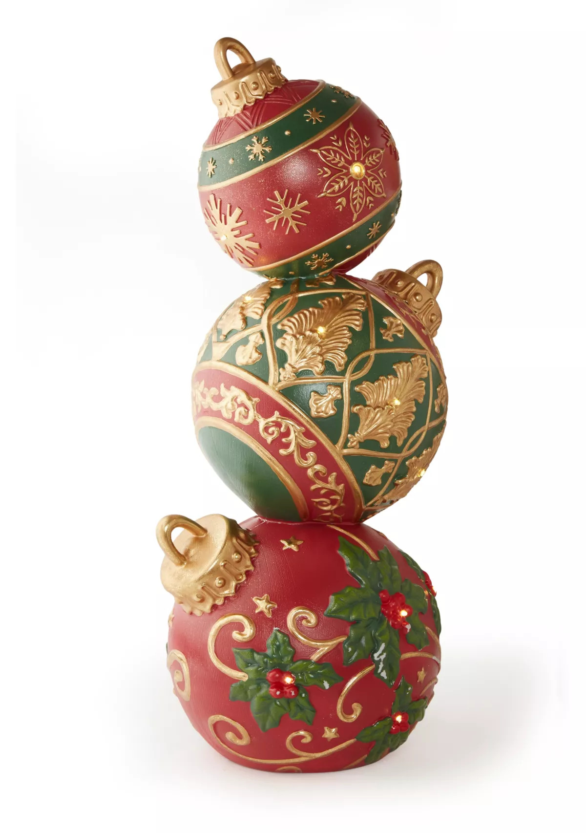 Large Ornament Light-Up Ball Stack Décor | Belk