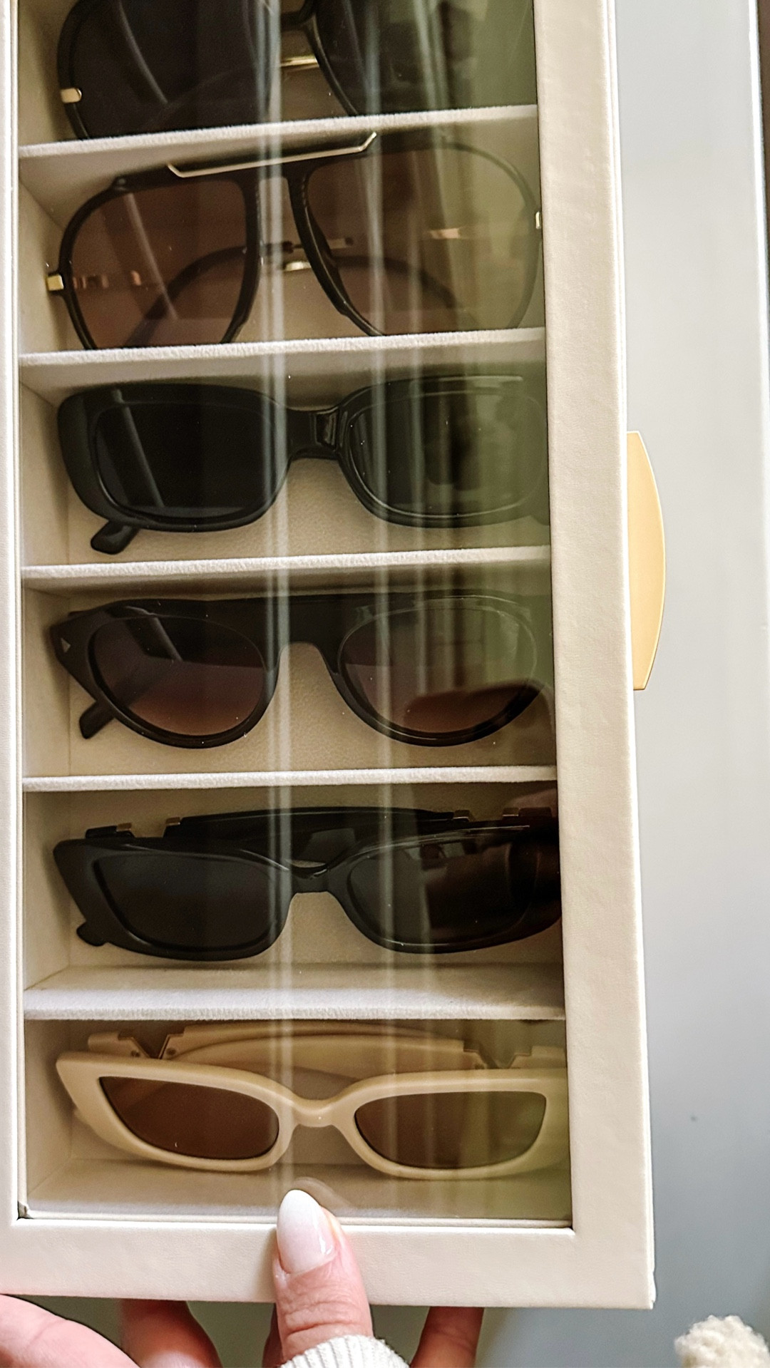Sunglass storage 