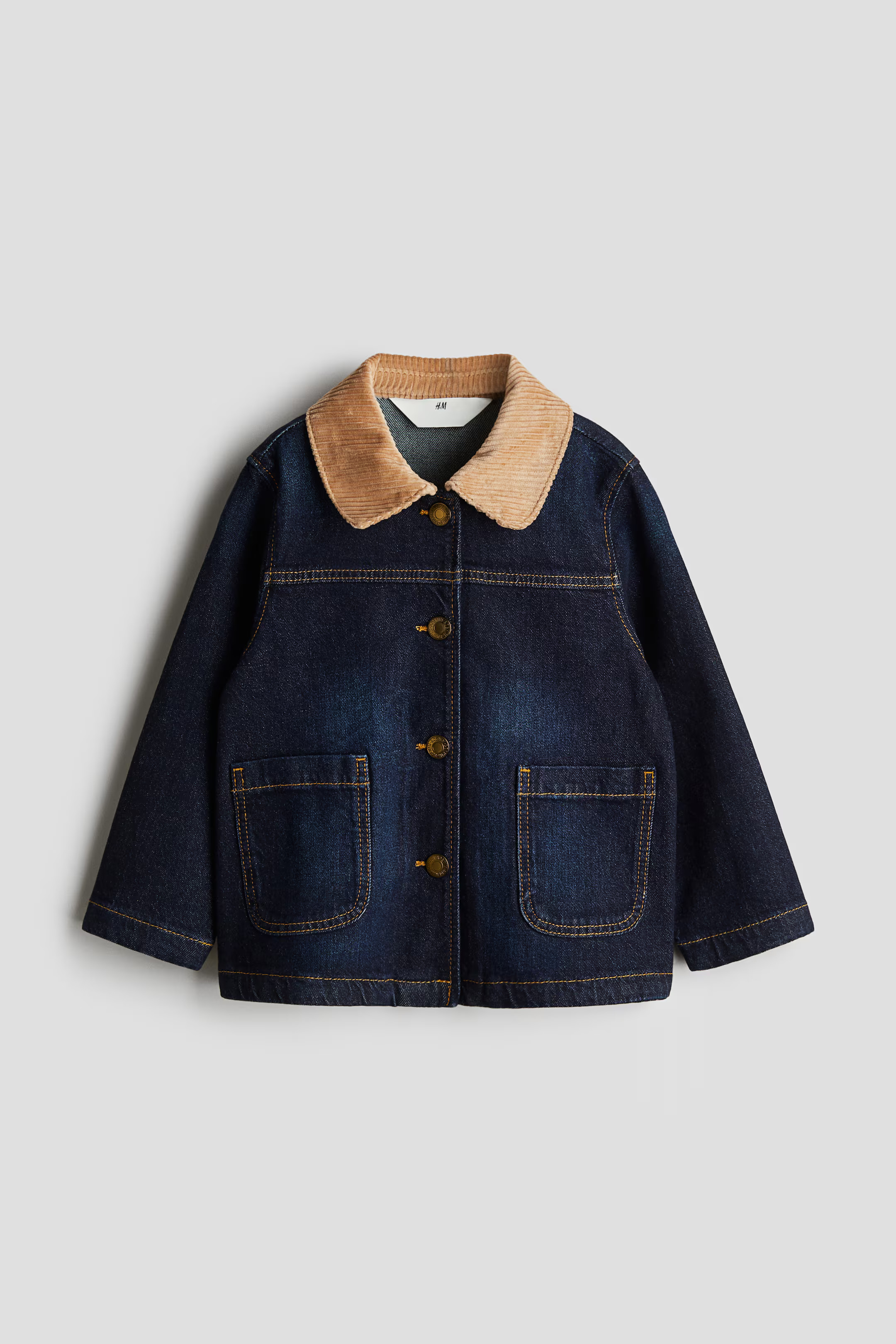 Denim Jacket with Corduroy Collar | H&M (US + CA)