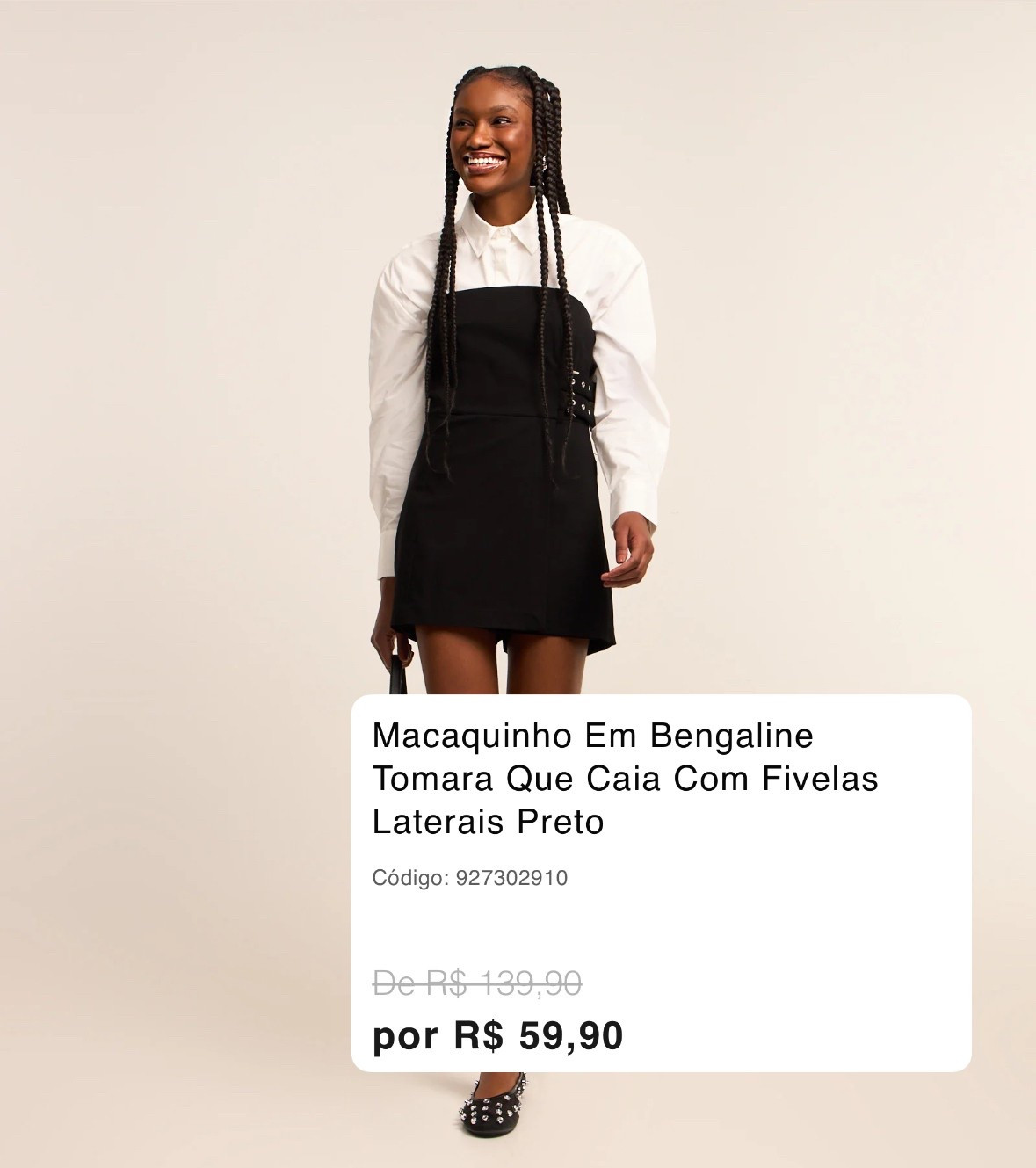 Macaquinho em Bengaline Tomara que Caia com Fivelas Laterais

R$ 59,90 ou 2x de R$ 29,95
🛒 bit.ly/44r1oU4

Poucas unidades na Renner

#LTKpromo #LTKbeleza #LTKbrasil