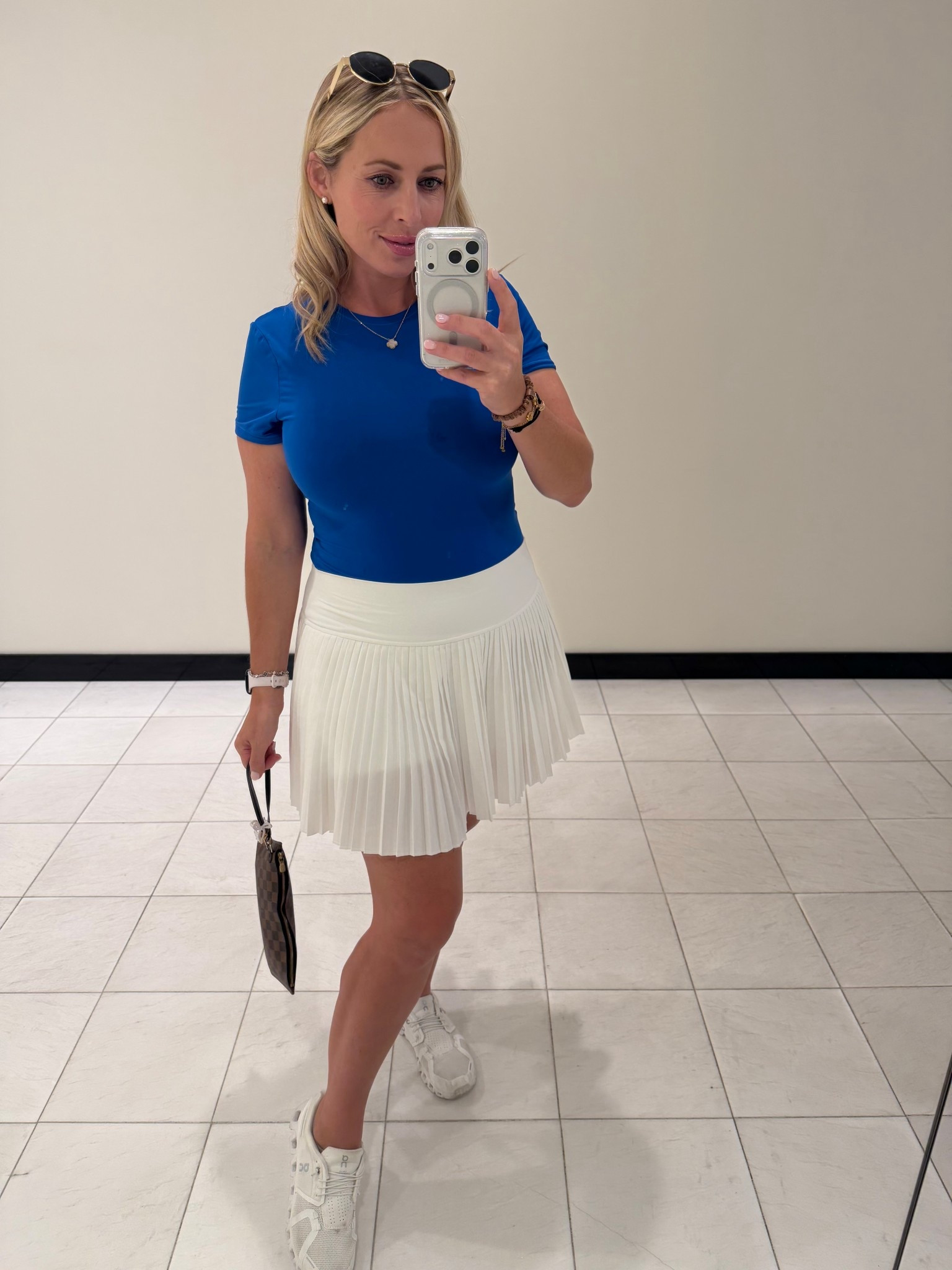 Tennis skirt outfit. 16 weeks pregnant 




#LTKBump #LTKActive #LTKootd
