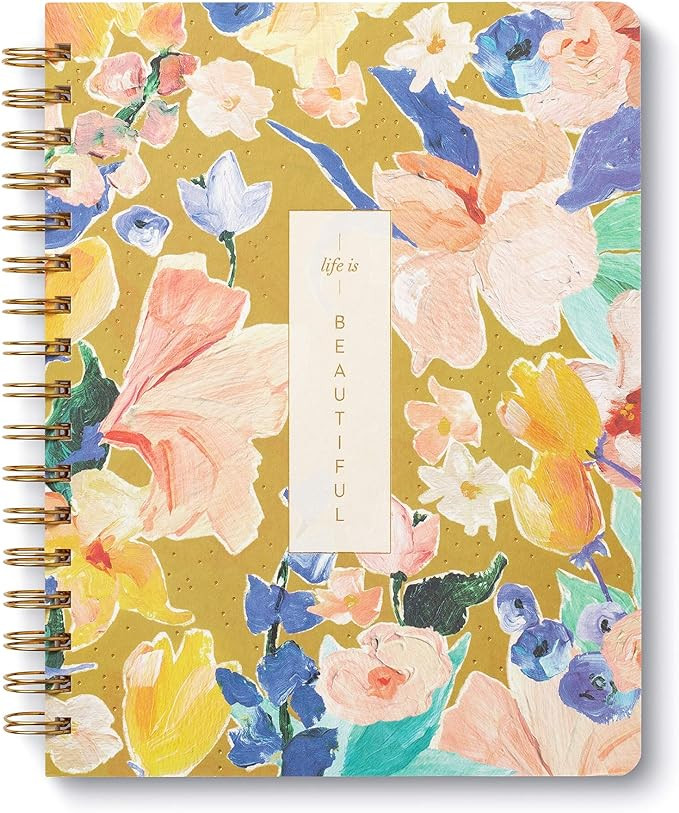 Amazon.com: Spiral Journal by Compendium: Life is Beautiful – A Spiral Notebook with 192 Lined ... | Amazon (US)