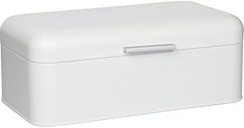 Large White Bread Box - Extra Large Storage Container for Loaves, Bagels, Chips & More: 16.5" x 8... | Amazon (US)